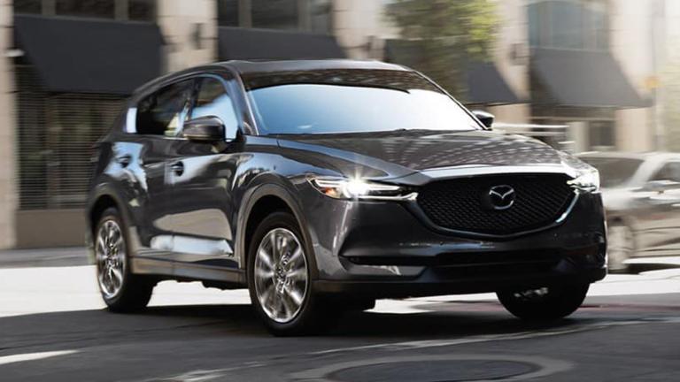 2021 Mazda CX-5 Grand Touring Reserve front right in black